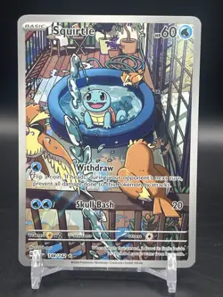 Squirtle Illustration Rare Pokemon SV07: Stellar Crown 148/142 English NM - Image 1