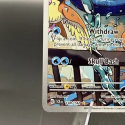 Squirtle 148/142 SV07: Stellar Crown Illustration Rare Full Art Holo Pokemon NM - Image 5