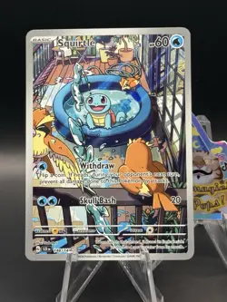 Squirtle - 148/142 - Illustration Rare NM-Mint Pokemon SV07 - Stellar Crown (1) - Image 1