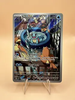 Squirtle 148/142 SV07: Stellar Crown Illustration Rare Pokemon TCG NM - Image 1