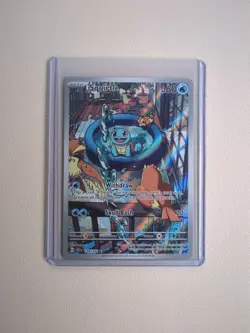 Pokemon TCG Squirtle Stellar Crown Illustration Card 148/142 - Image 1