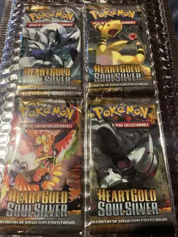 SPANISH 4 New pack Pokemon Heart Gold Soul Silver HGSS Booster art set - Image 2
