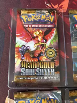 4 booster packs of SPANISH Pokemon Heart Gold Soul Silver HGSS full art set NEW - Image 2