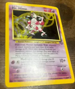Pokemon TCG Mr. Mime 6/64 Jungle Set Holo Rare Unlimited WOTC Vintage 1999 Nice! - Image 3