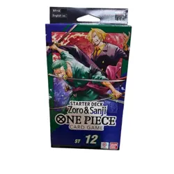 ONE PIECE CARD GAME - ZORO AND SANJI - ST12 STARTER DECK ENGLISH NEW SEALED - Image 1