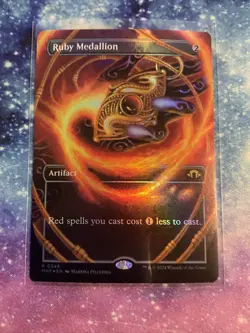 Ruby Medallion FOIL Borderless Modern Horizons 3 MH3 NM MTG - Image 1