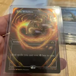 Ruby Medallion - BORDERLESS FOIL 0348 - Modern Horizons 3 MTG Ships Now - Image 1