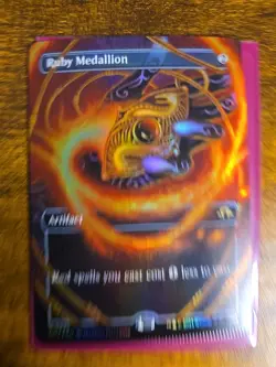 Crimp Error Ruby Medallion Borderless Foil Modern Horizons 3 - Image 1