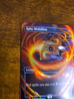 Crimp Error Ruby Medallion Borderless Foil Modern Horizons 3 - Image 2