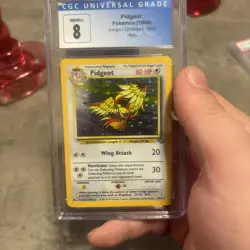 CGC 8 Pidgeot 8/64 Jungle Holo Rare Pokemon Card - Image 1