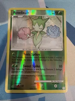 Pokemon TCG Roselia #96/130 Reverse Holo Diamond and Pearl Card - Image 1
