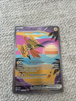 Pokemon TCG Tapu Koko EX Paradox Rift Holo Card 247/182 Sir - Image 1