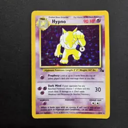 Pokemon TCG Hypno Fossil Holo Unlimited Rare Card 8/62 NM - Image 1