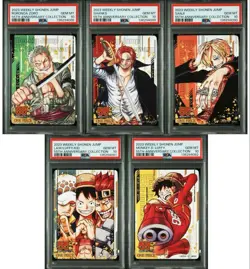 PSA10 Serial Number One Piece Luffy Zoro Sanji Jump 55th Anniversary Card - Image 1