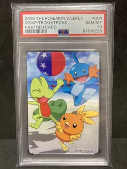 PSA 10 Summer 2/2 Partner Weekly Carddass 2005 Pokemon TCG Card Japanese Vintage - Image 1