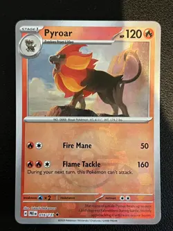 Pokemon Card Pyroar 016/131 Prismatic Evolutions Master Ball - Image 1