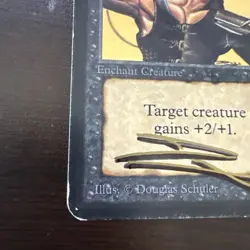 MTG: Shadow Signs Douglas Schuler - Unholy Strength Moderate Play Alpha Ed LEA - Image 4