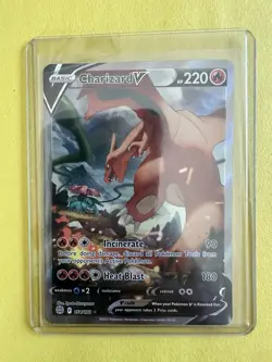 Pokemon TCG Charizard V Brilliant Stars Holo Ultra Rare Card 154/172 Alt Art NM - Image 1