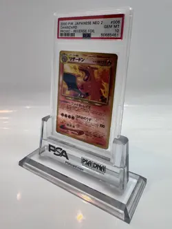 PSA 10 Japanese Neo 2 Charizard Reverse Foil Promo #006 -Pokemon Card Neo File 2 - Image 4