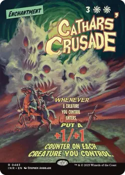 Cathars' Crusade Innistrad Remastered extended art Enchantment 483 MTG - Image 1