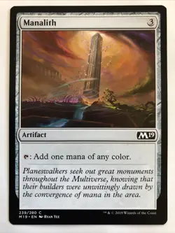 MTG Core Set 2019 Manalith 239/280 NM - Image 1
