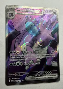 Team Rocket’s Nidoking ex 216/182 - Holo Rare - SV10 Destined Rivals Pokemon TCG - Image 2