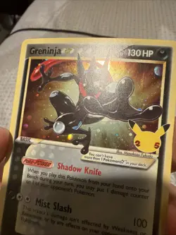 Pokemon Greninja Gold Star SWSH144 Celebrations ETB Black Star Promo - Image 5