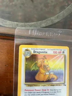 Pokemon Dragonite Fossil Holo Rare 4/62 100 HP Unlimited 1999 English - Image 4