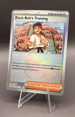 098/131 Black Belt's Training - SV Prismatic Evolutions - Poke Ball NM Pokemon - Image 1