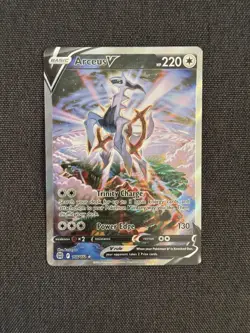 Arceus V (Alternate Full Art) 166/172 Brilliant Stars Tag NM/M Pokemon TCG Holo - Image 2