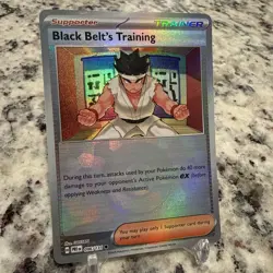 Pokemon TCG Black Belt's Training 096/131 Prismatic Evolutions Poke Ball Holo 🔥 - Image 2