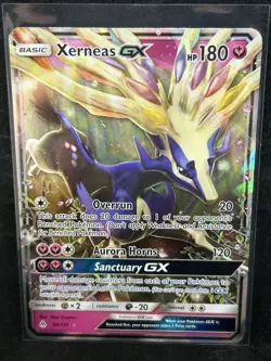 Pokemon Xerneas GX 90/131 Sun & Moon Forbidden Light Ultra Rare 2018 Near Mint - Image 1