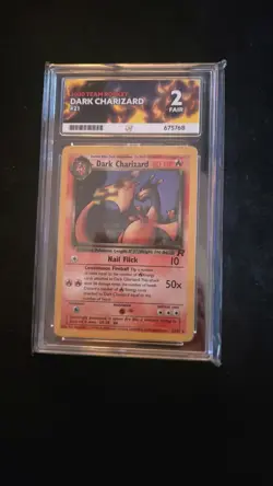 Pokemon Dark Charizard TCG 21/82 Non-Holo Rare Team Rocket 2000 Ace 2 - Image 1