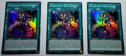 Yugioh! 3x Magician's Salvation 1.Ed. RA01-EN068 Super Rare play set 25th - Image 1
