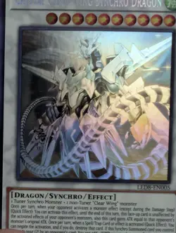 1st Ed LD: Synchro Storm #LED8-EN005 Crystal Clear Wing Synchro Dragon Ghost - Image 2