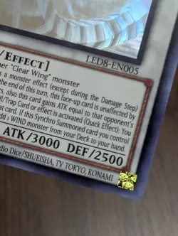 1st Ed LD: Synchro Storm #LED8-EN005 Crystal Clear Wing Synchro Dragon Ghost - Image 5