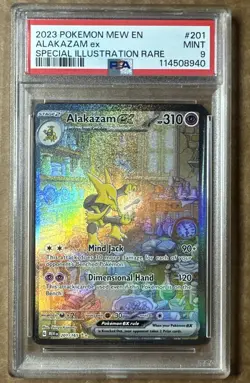 Pokemon Alakazam EX 201/165 Sv: Scarlet & Violet 151 SIR PSA 9 MINT - Image 2