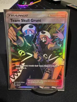 Pokemon TCG Sun And Moon Base Team Skull Grunt Full Art Trainer 149/149 NM - Image 1