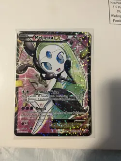 Pokemon TCG Meloetta-EX Legendary Treasures Full Art Ultra Rare RC25/RC25 MP - Image 1