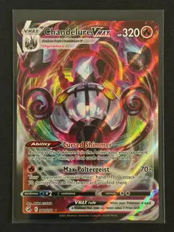 Chandelure VMAX Fusion Strike Pokemon TCG 040/264 Full Art - Image 1