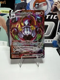 Pokemon Tcg Chandelure Vmax Fusion Strike 040 264 Full Art Ultra Rare Holo - Image 1