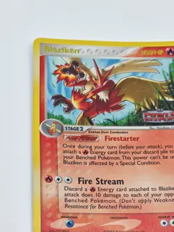 Pokemon TCG Blaziken Reverse Holo Rare Stamped Card 5/108 EX Power Keepers - Image 2