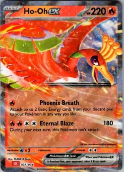 Ho-oh ex Classic Collection Trading Card Game Classic 007/034 NM - Image 1
