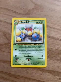Pokemon TCG Jumpluff Neo Revelation Holo Card 9/64 Rare 1st Edition - NM - Image 1
