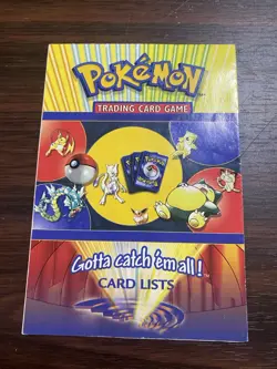 Pokemon Trading Card Game Card List - Jungle, Fossil & Base Set - Unmarked - Image 1
