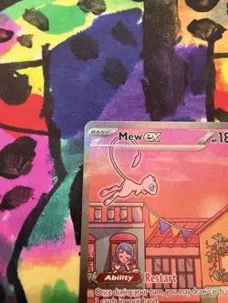 Mew EX 053 Scarlet & Violet Promo Holo Pokemon TCG Card Near Mint Condition - Image 2