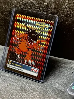 Digimon Greymon #16 Holographic Prism Card DP 420 Champion Series 1 Vintage - Image 2