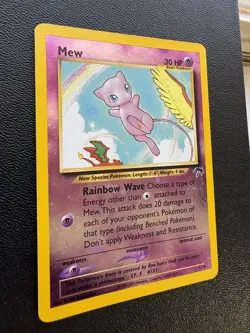 Pokemon Mew 1/18 Reverse Holo Promo Card Southern Islands LP - Image 2
