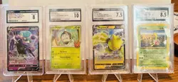 Pokemon Card Lot Of 15 - Graded Full Art Mega Evolutions Destined Rivals Eng/Jpn - Image 1