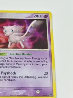 Mew 4/17 POP Series 4 Promo Pokemon Card Holo Foil Rare TCG Card - Image 3